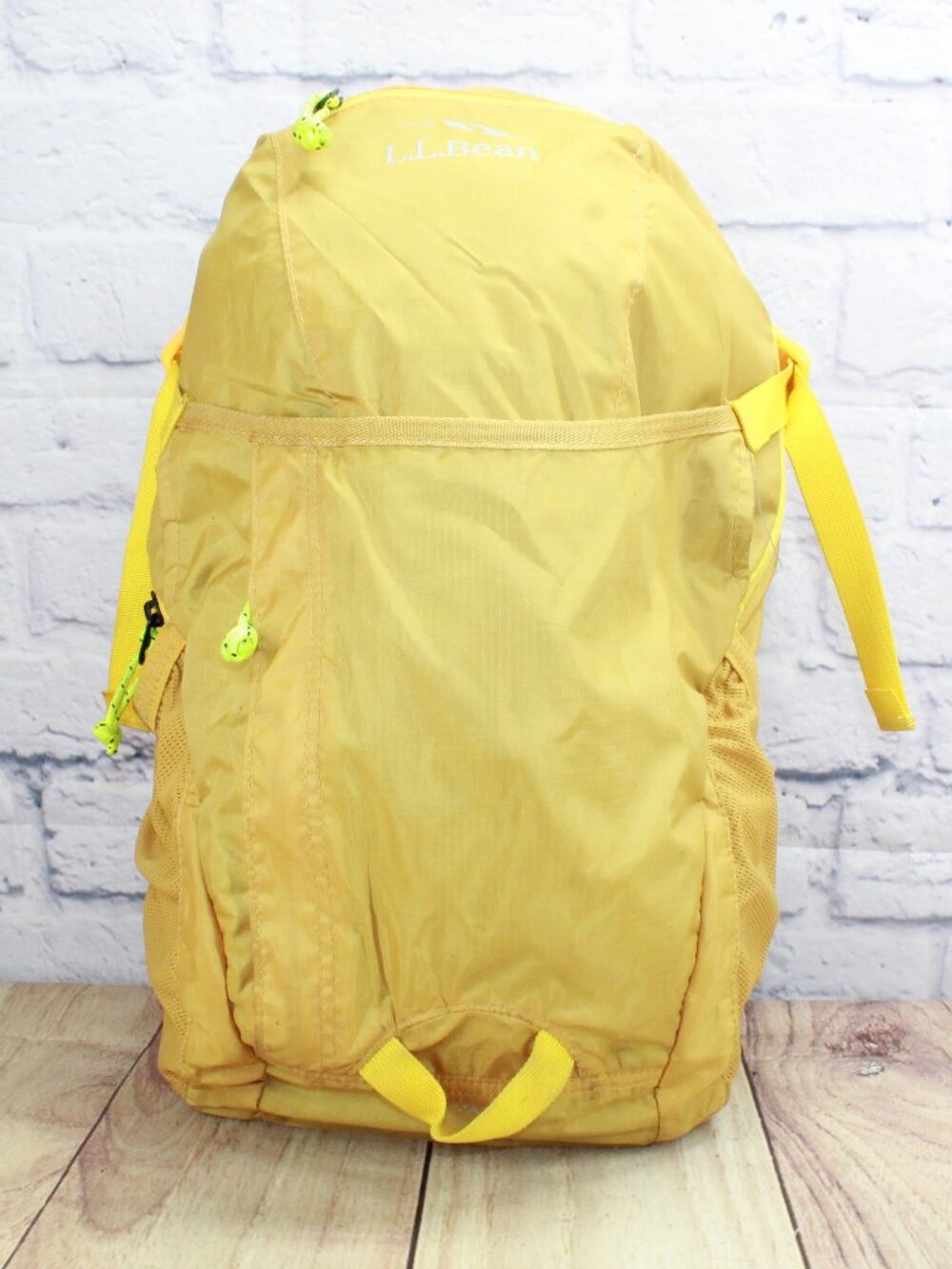 READ LL Bean Unisex Adult Stowaway Pack Backpack 20L Yellow Lightweight Daypack
